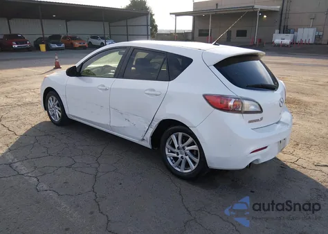 2012 Mazda Mazda3 I Touring z USA, uszkodzony, nr VIN JM1BL1L8XC1617606